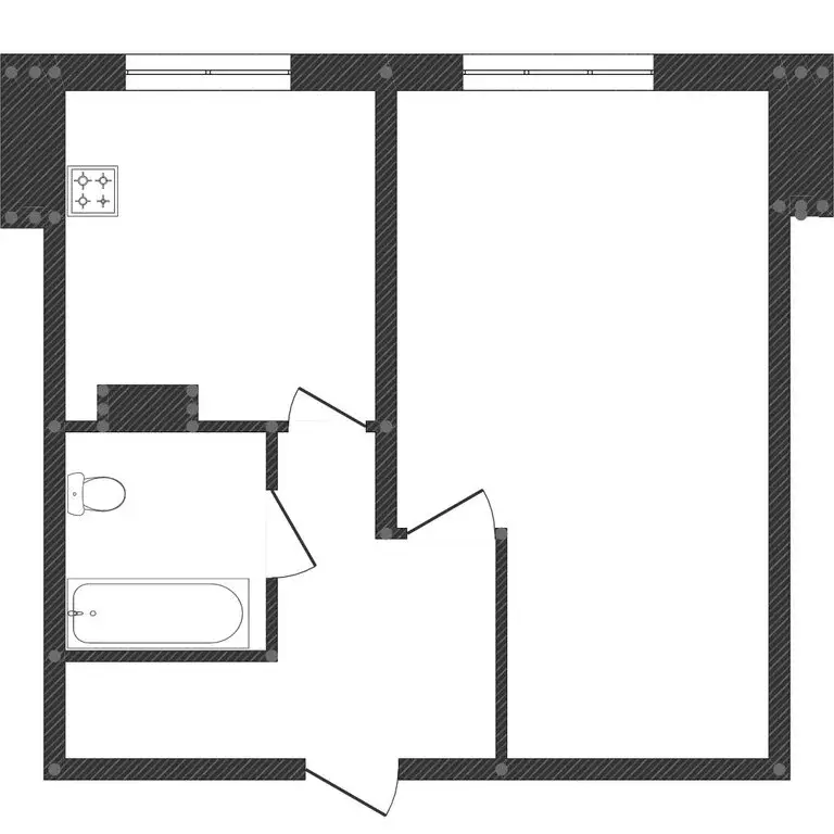 1-комнатная квартира: Омск, микрорайон Заозёрный, проспект Менделеева, ... - Фото 0