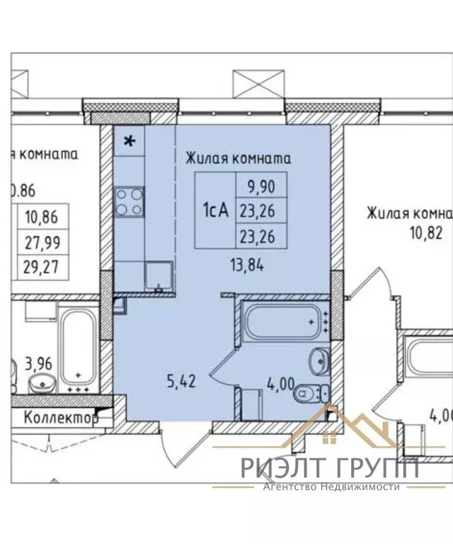 Квартира-студия: Казань, улица Михаила Миля, 3 (23.5 м) - Фото 1