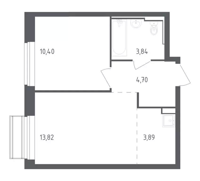 1-комнатная квартира: село Лайково, микрорайон Город-Событие, ЖК ... - Фото 1