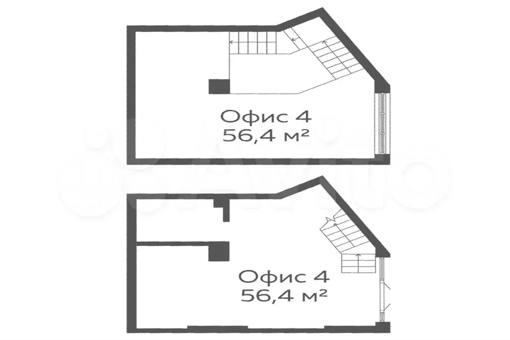 Офис, 56.4 м - Фото 0