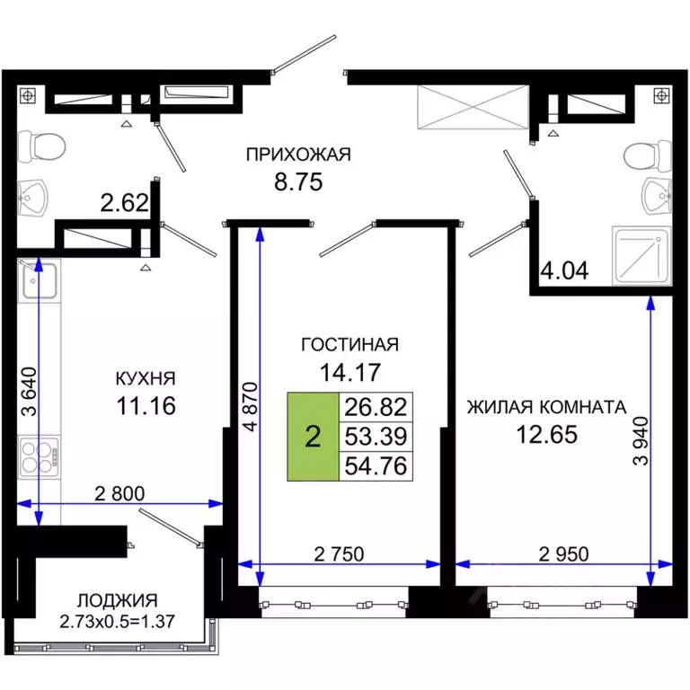 2-к кв. Ростовская область, Ростов-на-Дону Нефтекачка кв-л, Октябрь ... - Фото 0