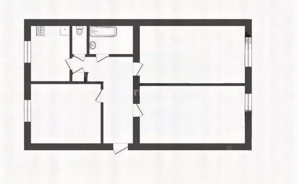 3-к кв. Севастополь ул. Правды, 25 (68.2 м) - Фото 2
