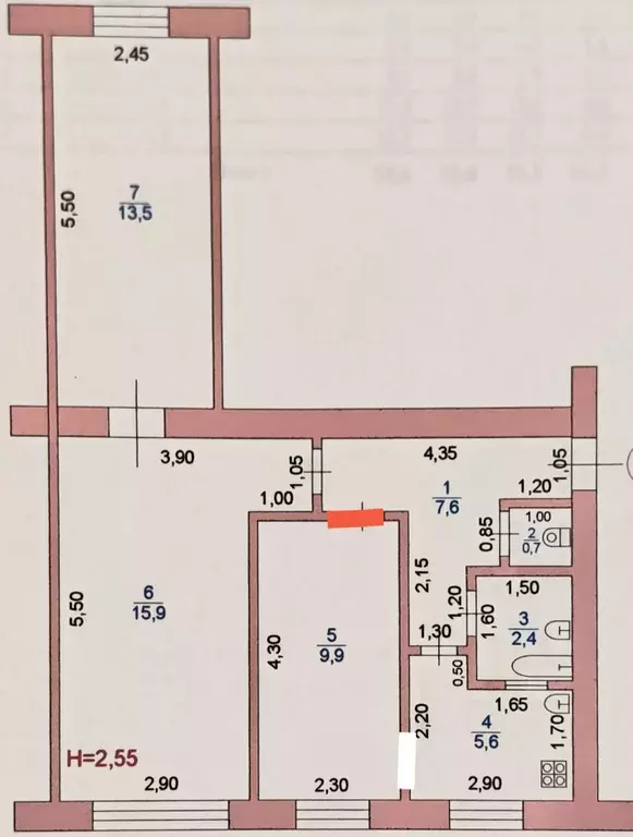 Продаётся 3-к квартира, 55.6 м - Фото 0