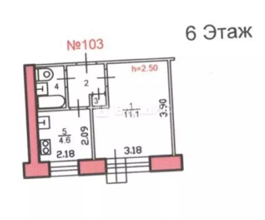 1-к кв. Ярославская область, Рыбинск ул. Чекистов, 4 (20.6 м) - Фото 1