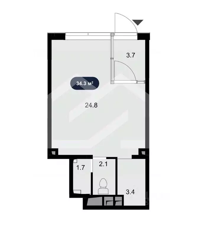Торговая площадь в Москва пос. Коммунарка, ул. Бачуринская, 9Ак2 (34 ... - Фото 1