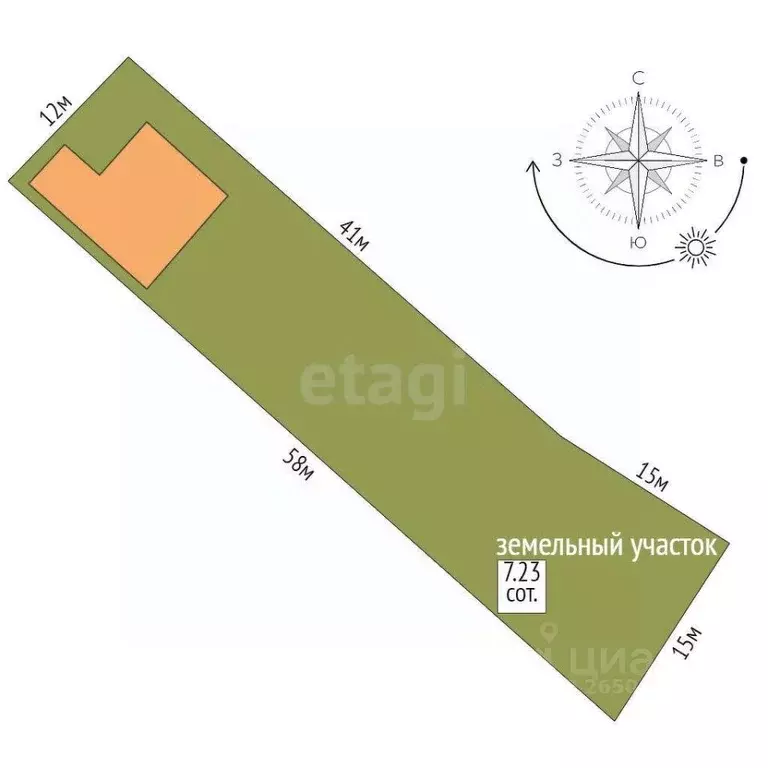 Дом в Севастополь Строитель садовое товарищество, 57 (200 м) - Фото 2