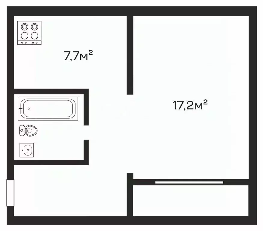 1-к кв. Челябинская область, Челябинск ул. Марченко, 15В (31.7 м) - Фото 2