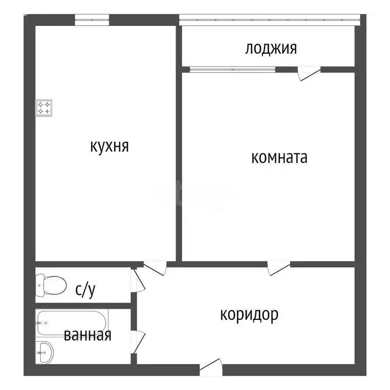 1-комнатная квартира: Курган, жилой район Заозёрный, 4-й микрорайон, ... - Фото 0