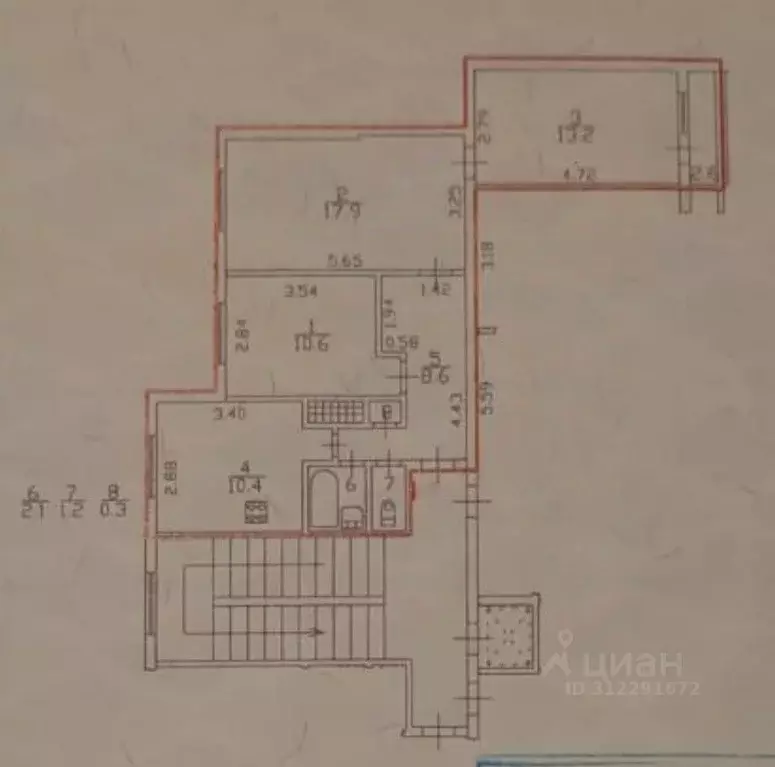 3-к кв. Санкт-Петербург ул. Маршала Захарова, 9 (64.3 м) - Фото 0