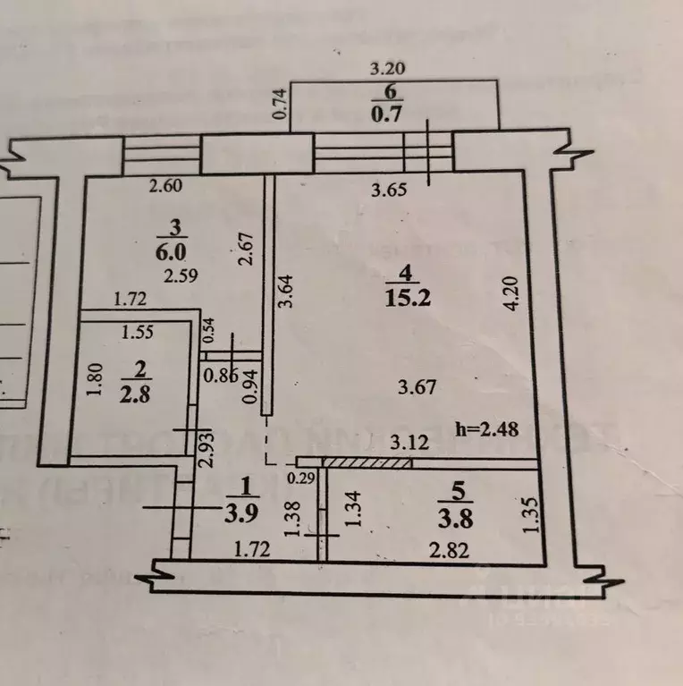 1-к кв. Башкортостан, Стерлитамак ул. Николаева, 10 (32.4 м) - Фото 2