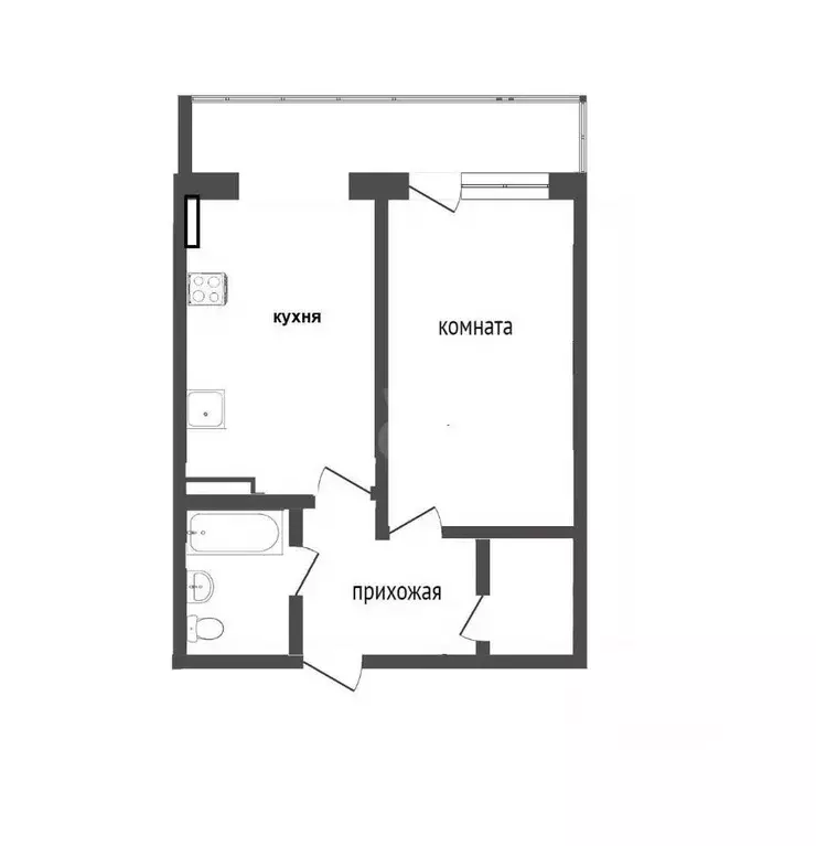 1-к кв. Севастополь ул. Колобова, 22/3 (40.0 м) - Фото 2
