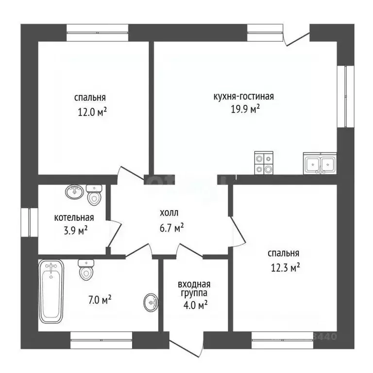 Дом в Тюменская область, Тюмень Лаванда садовое товарищество, ул. 16-я ... - Фото 1