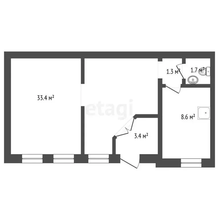 Квартира-студия: Калининград, Советский проспект, 102 (48.1 м) - Фото 1