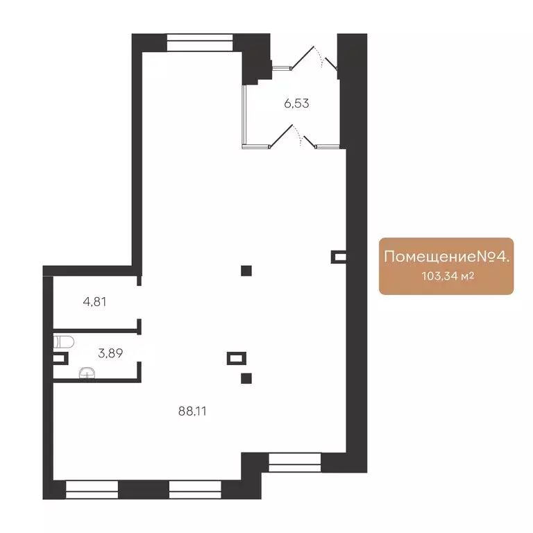 Помещение свободного назначения (103.34 м) - Фото 2