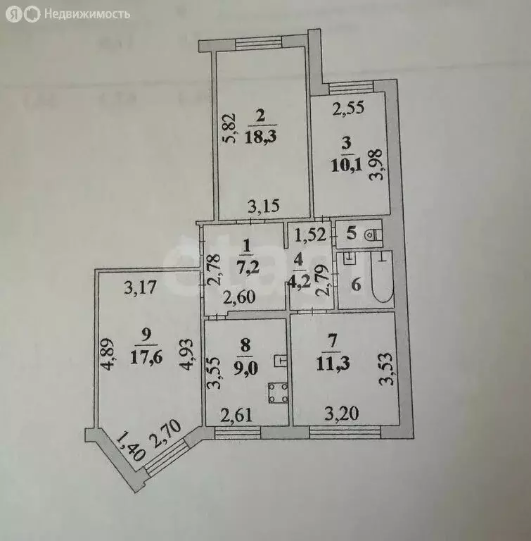4-комнатная квартира: Липецк, Московская улица, 119 (81.4 м) - Фото 1