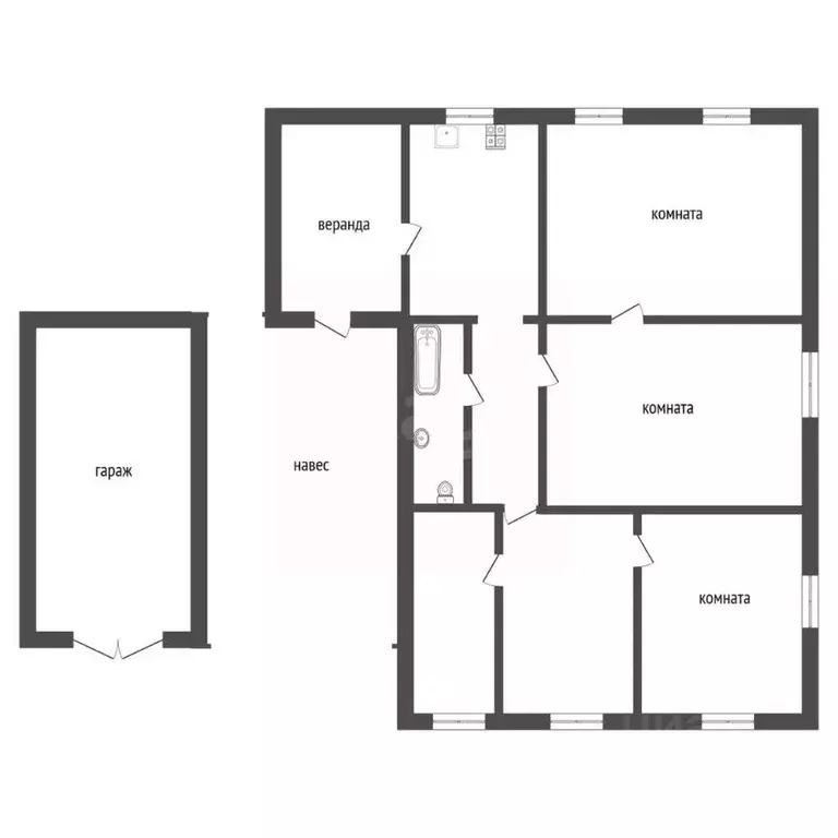 Дом в Тюменская область, Тюмень пос. Букино, ул. Оренбургская (98 м) - Фото 2
