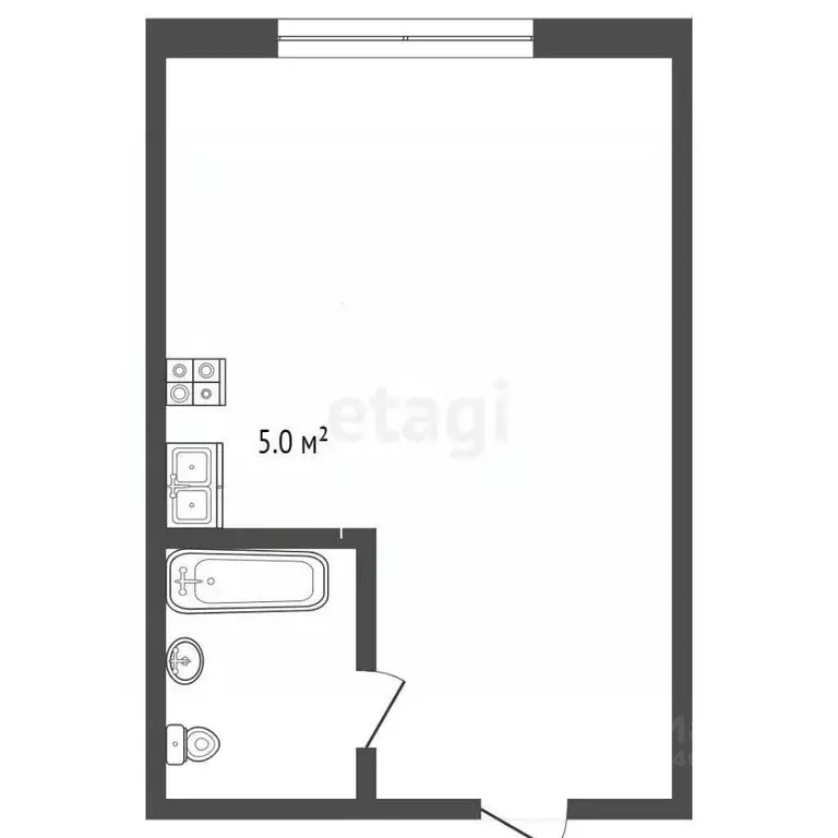 1-к кв. Кемеровская область, Юрга ул. Леонова, 6 (18.9 м) - Фото 1