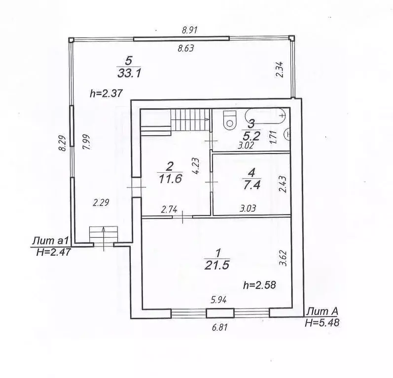 Дом в Тверская область, Осташков пер. Литвиненко, 53 (80 м) - Фото 1
