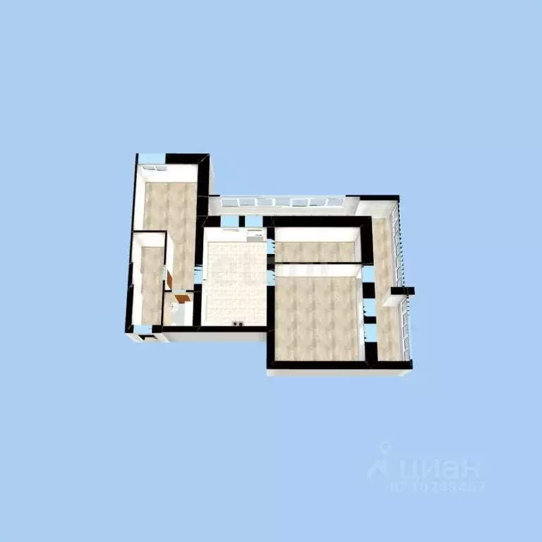 2-к кв. Башкортостан, Уфа Молодежный бул., 6/1 (71.6 м) - Фото 1