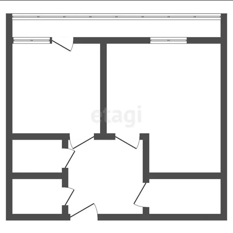 Квартира, 1 комната, 36.6 м - Фото 1