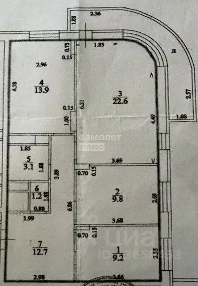 3-к кв. Ульяновская область, Ульяновск ул. Шолмова, 12А (72.5 м) - Фото 1