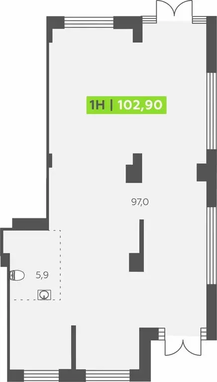 Торговая площадь (102.9 м) - Фото 1