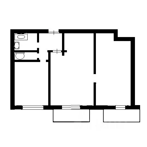 2-к кв. Москва ул. Летчика Бабушкина, 9К1 (47.0 м) - Фото 2