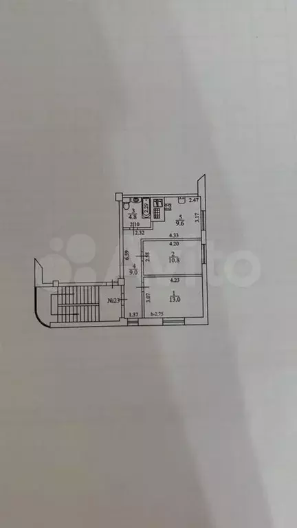 2-к. квартира, 51 м, 4/4 эт. - Фото 0