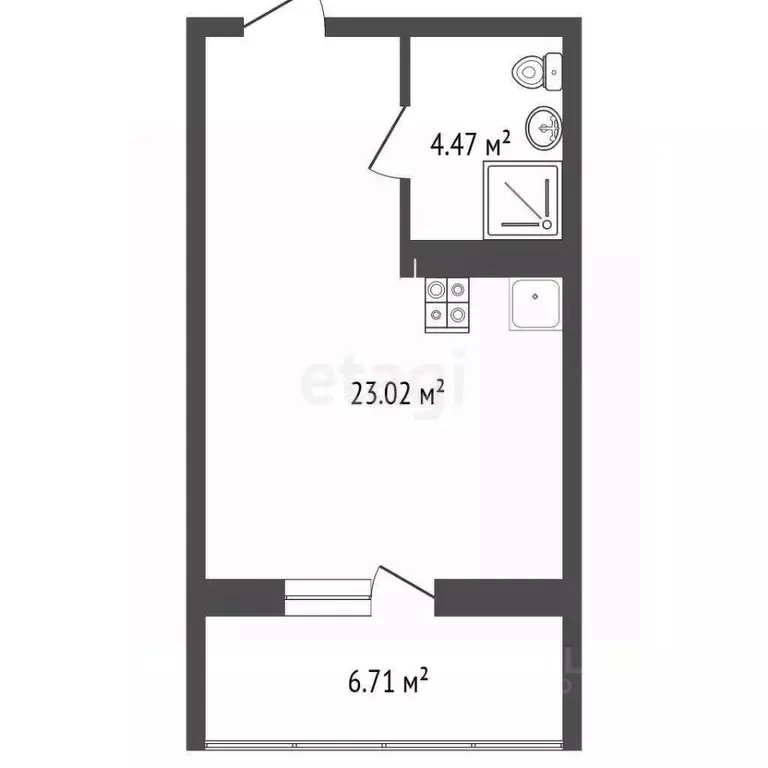 1-к кв. Ярославская область, Ярославль Чернопрудная ул., 39 (34.2 м) - Фото 2