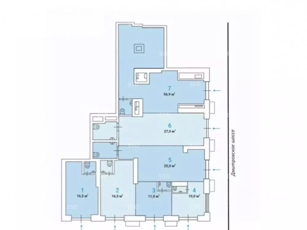 Помещение свободного назначения в Москва Дмитровское ш., вл89 (57 м) - Фото 2