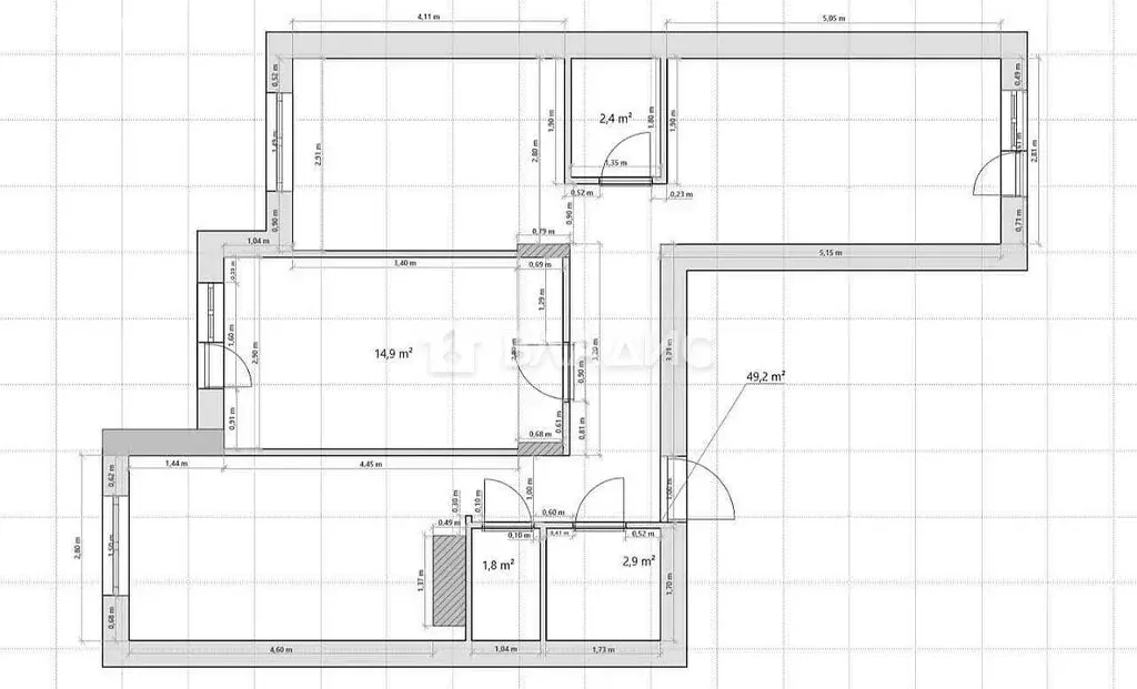3-комнатная квартира: Владимир, улица Верхняя Дуброва, 42 (73 м) - Фото 1