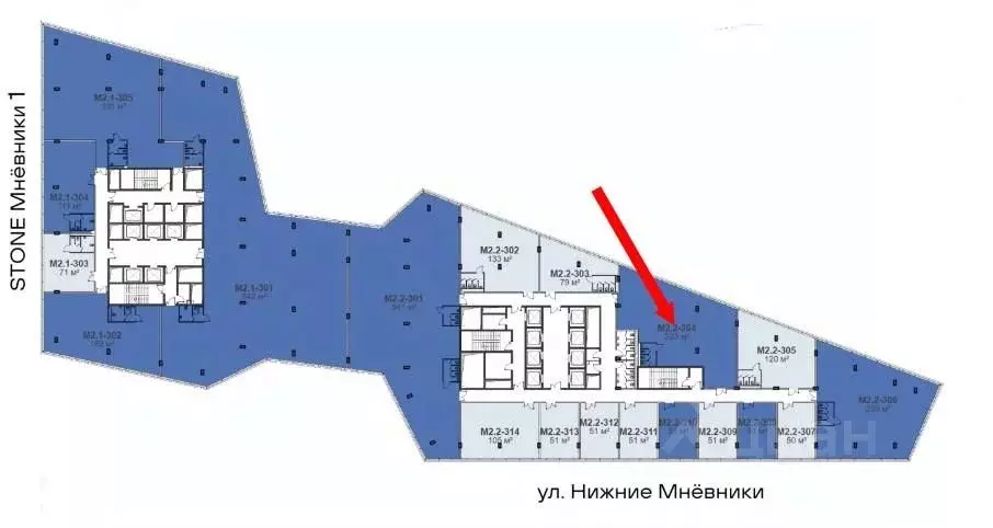 Офис в Москва ул. Нижние Мневники, 37АС17 (223 м) - Фото 1