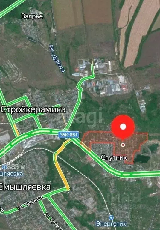 Участок в Самарская область, Волжский район, Смышляевка городское ... - Фото 1