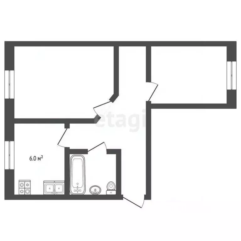 2-к кв. Саратовская область, Балашов ул. Орджоникидзе, 5 (44.7 м) - Фото 0