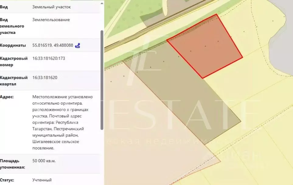 Участок в Татарстан, с. Пестрецы  (40.0 сот.) - Фото 2