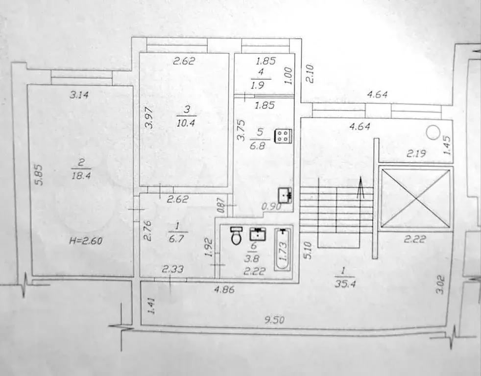 2-к. квартира, 48 м, 7/9 эт. - Фото 0