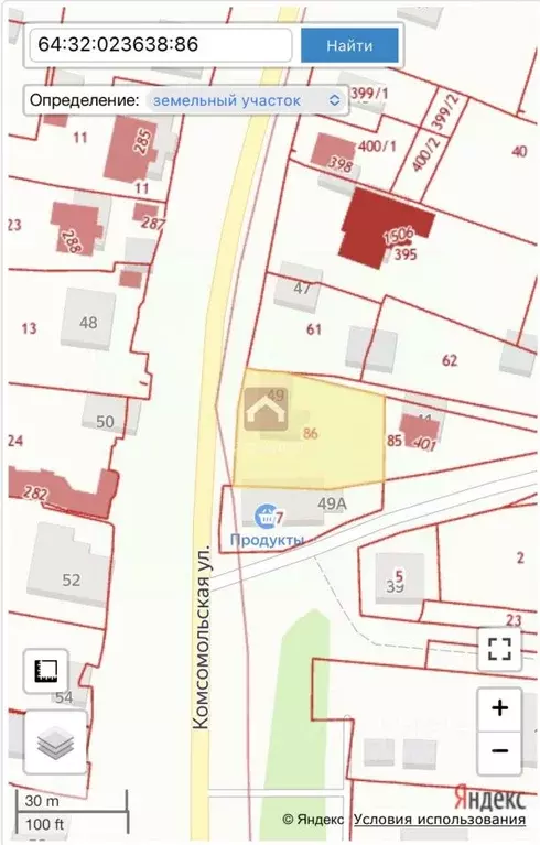 Участок в Саратовская область, с. Усть-Курдюм ул. Комсомольская, 49 ... - Фото 0