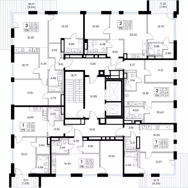 1-к кв. Татарстан, Казань Завокзальная ул. (43.04 м) - Фото 2