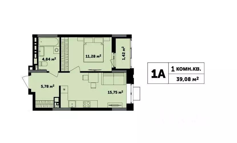 1-к кв. Удмуртия, Ижевск ул. Академика Павлова (39.08 м) - Фото 0