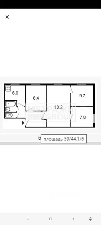 3-к кв. Владимирская область, Ковров ул. Фрунзе, 4 (59.0 м) - Фото 1