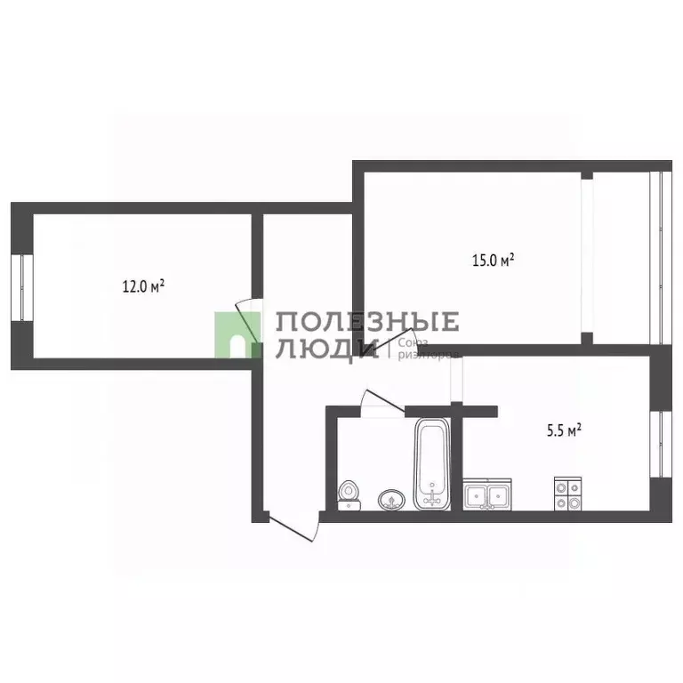 2-к кв. Севастополь ул. Казачья, 6 (44.5 м) - Фото 1