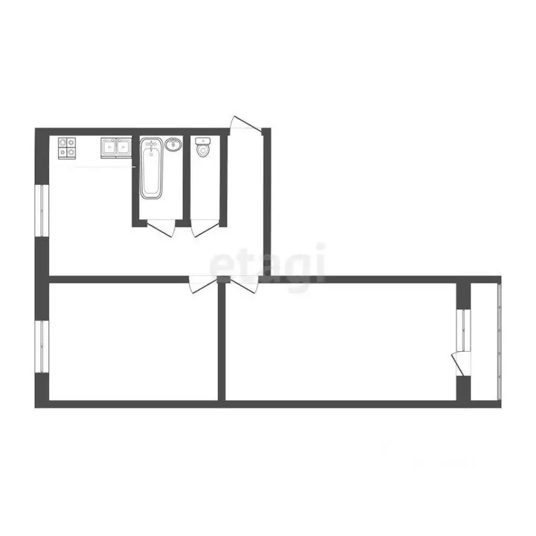 2-к кв. Мордовия, Саранск ул. Веселовского, 37 (47.2 м) - Фото 1