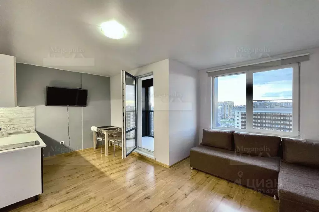 Студия Санкт-Петербург ул. Среднерогатская, 16к5 (28.0 м) - Фото 1