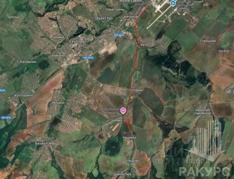 Участок в Пермский край, д. Дикая Гарь ул. Фермерская (14.35 сот.) - Фото 1