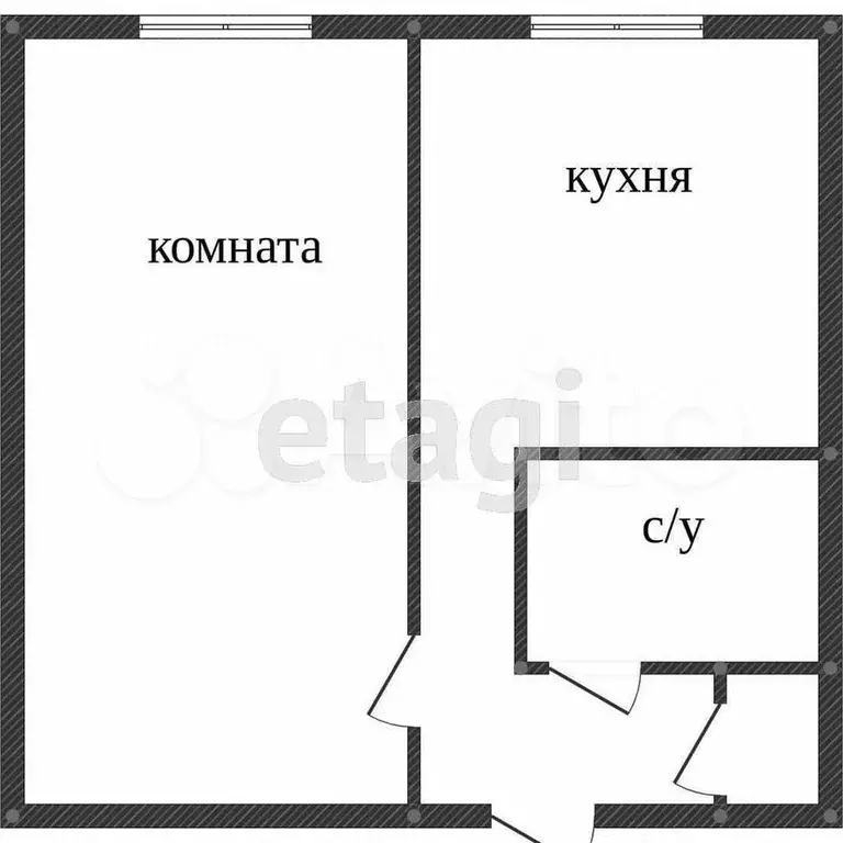 1-к. квартира, 29 м, 1/9 эт. - Фото 0