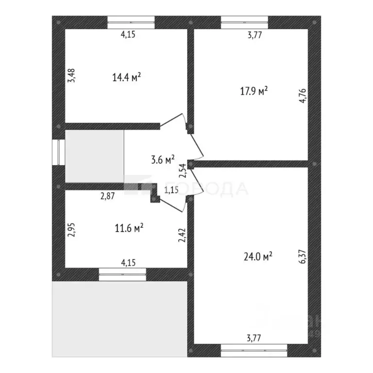 Дом в Алтайский край, Первомайский район, с. Фирсово ул. Новоречная ... - Фото 2
