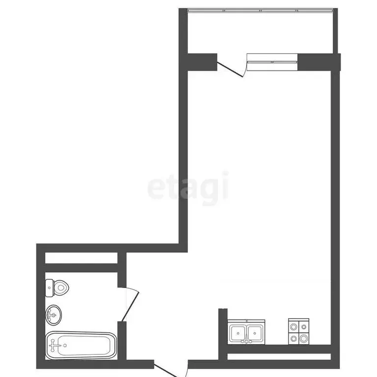 Квартира-студия: Ульяновск, улица Александра Невского, 2В (26.2 м) - Фото 1