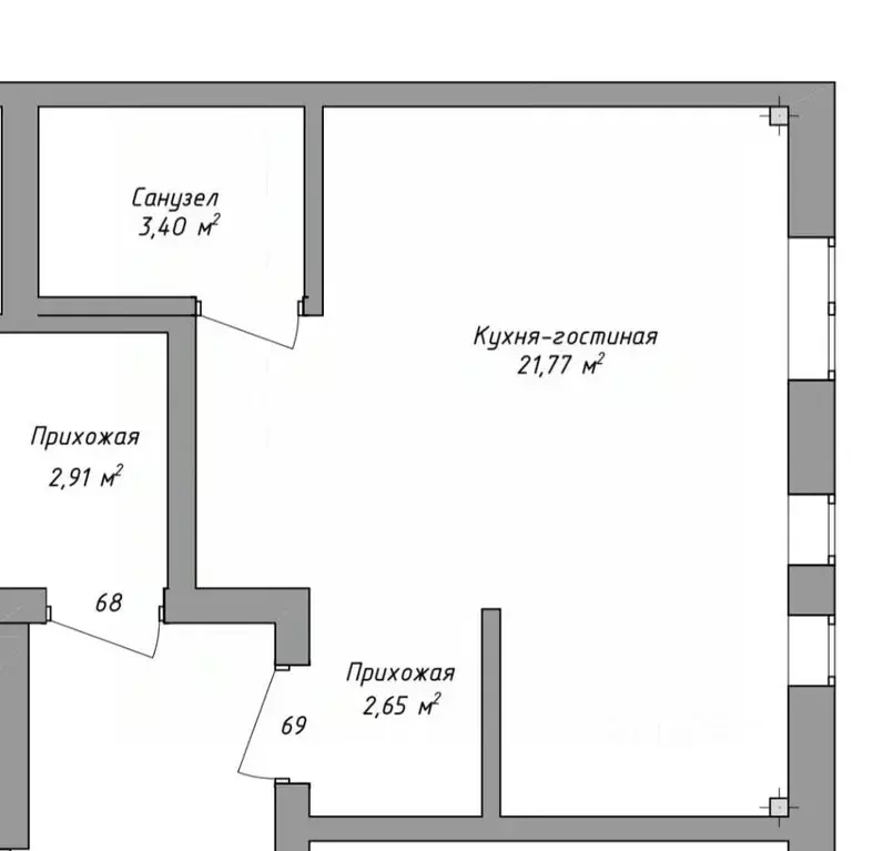 Студия Башкортостан, Уфа ул. Геологов, 53 (28.0 м) - Фото 2