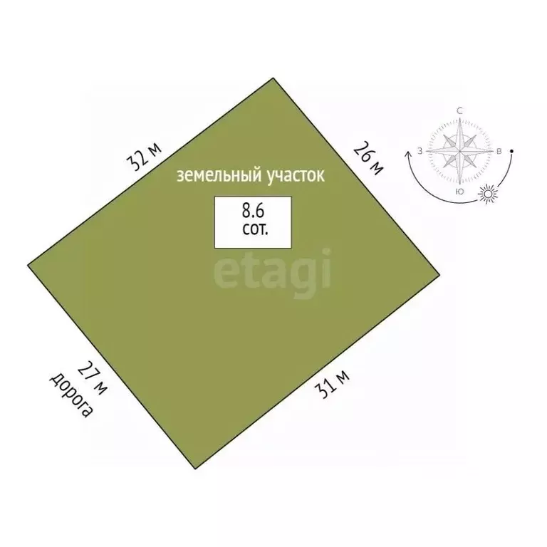 Участок в Тюменская область, Тюменский муниципальный округ, с. Кулига  ... - Фото 1