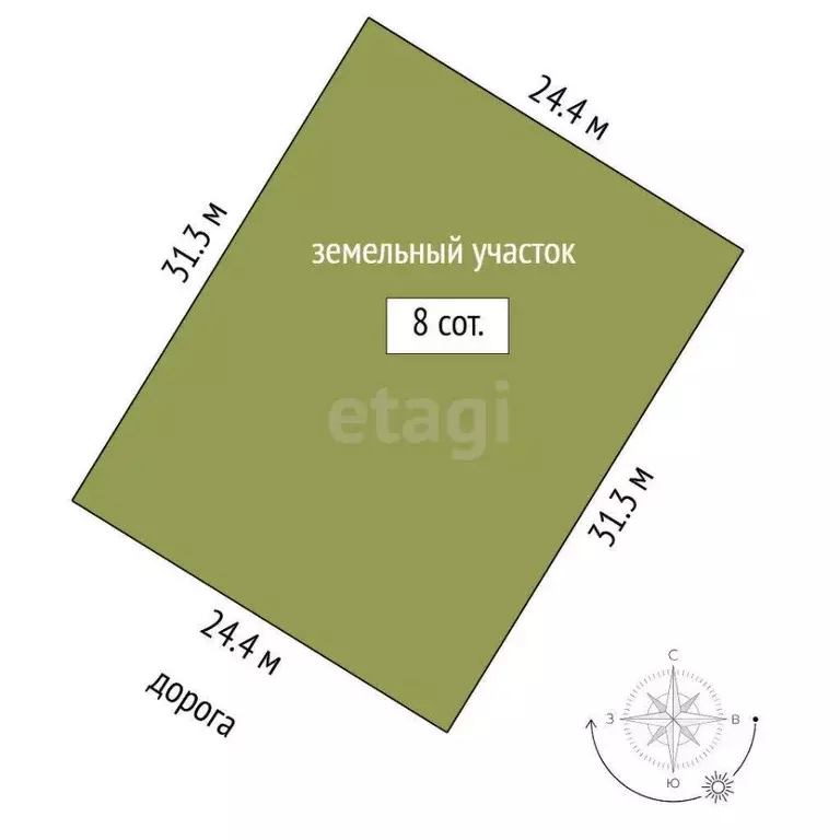 Участок в Тюменская область, Тюмень СОСН Березовое Озеро тер.,  (8.0 ... - Фото 1